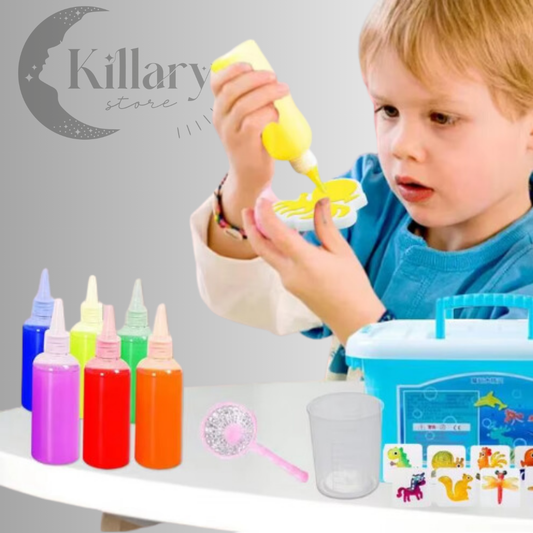 SquishyFun™ Kit Elfo De Agua Mágico 9 Colores 60 ml